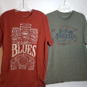 Lightly worn set of 2 Graphic T-shirts